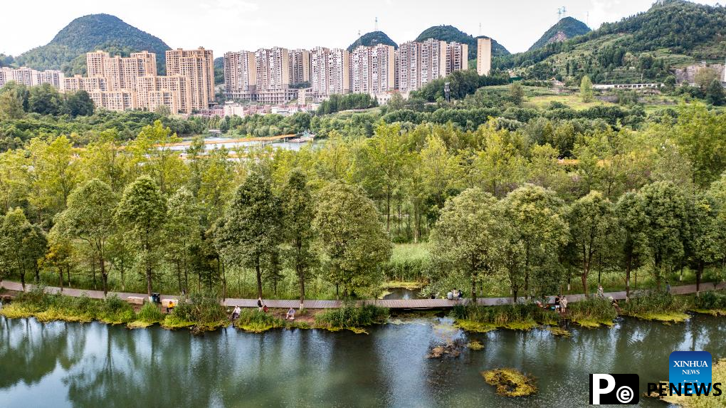Scenery of Minghu Lake National Wetland Park in SW China