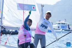 Paris 2024: mixed dinghy medal race of sailing