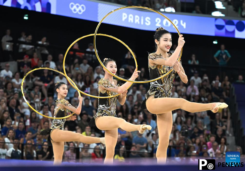China claims historic rhythmic gymnastics group all