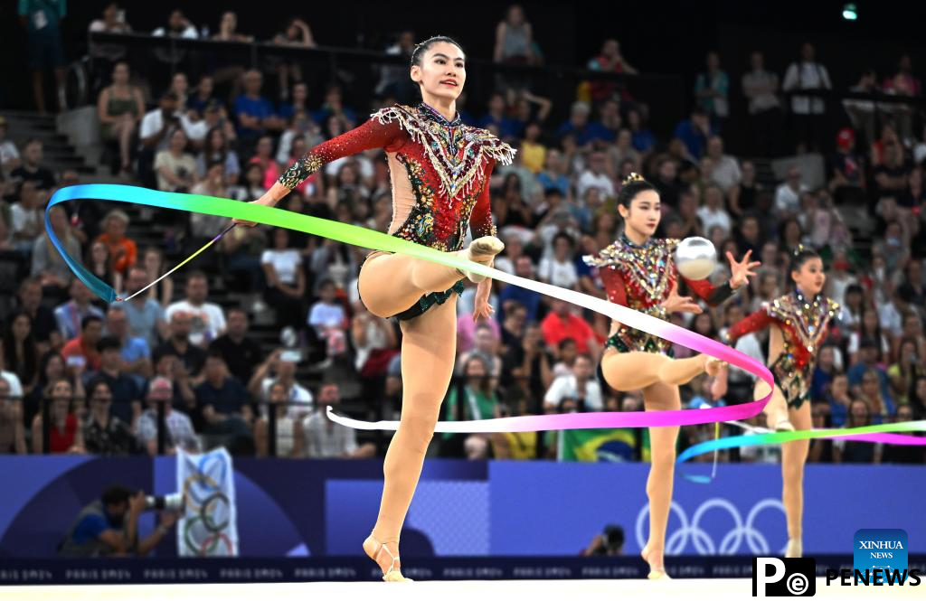 China claims historic rhythmic gymnastics group all