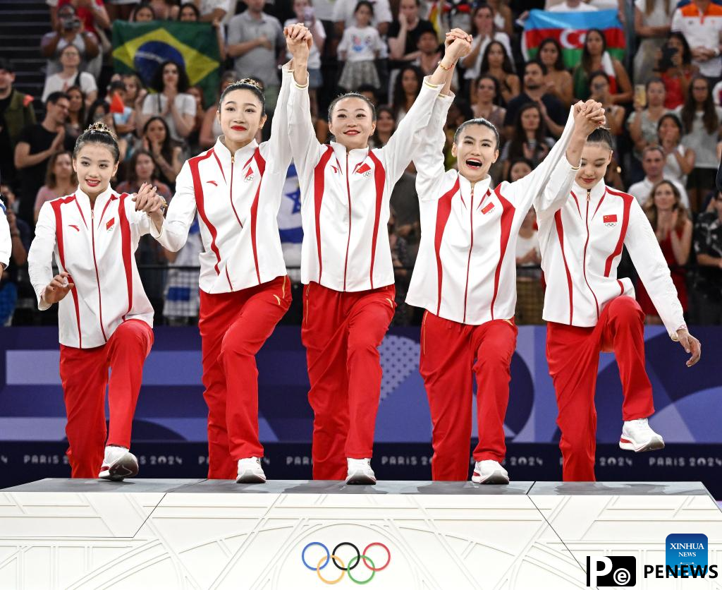 China claims historic rhythmic gymnastics group all