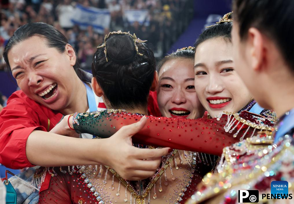 China claims historic rhythmic gymnastics group all