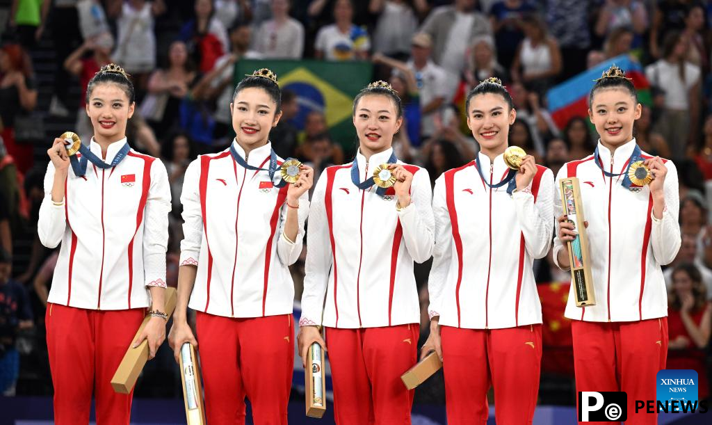 China claims historic rhythmic gymnastics group all