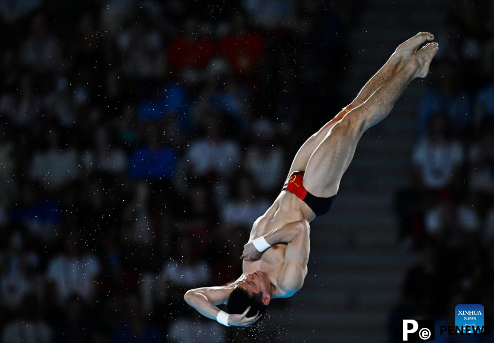 Chinese diver Cao retains his 10m platform title at Paris 2024