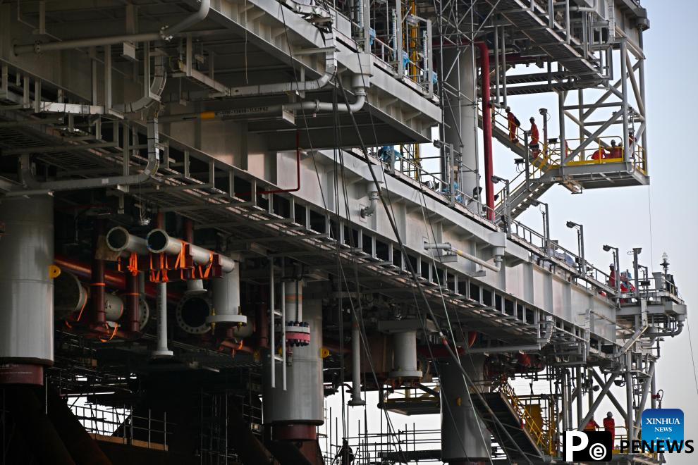 in Platform built by COOEC completed in Qingdao