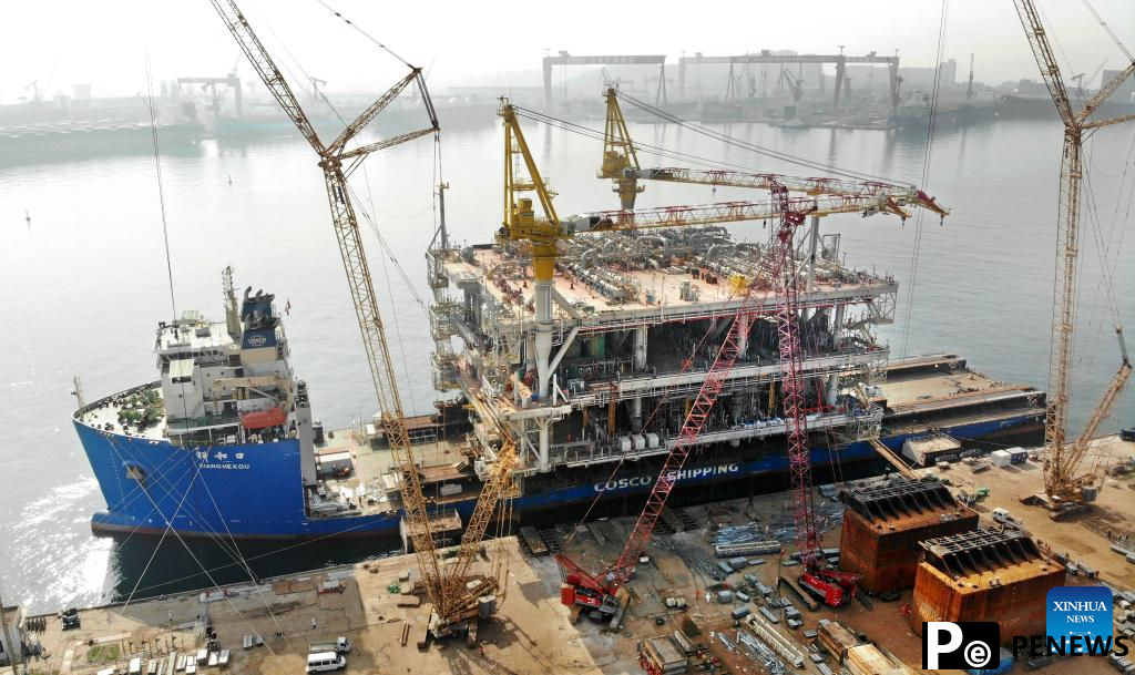 in Platform built by COOEC completed in Qingdao