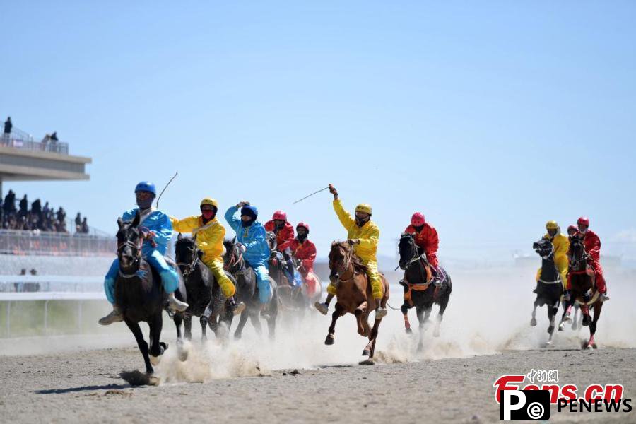 Gesar horse racing festival celebrated in Gansu