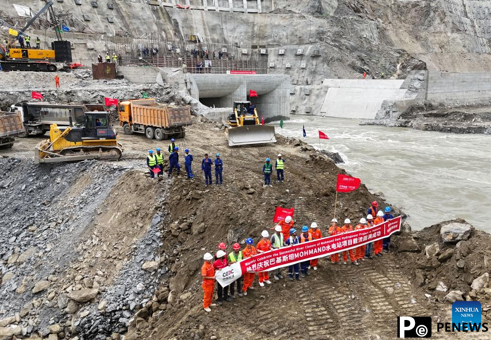 built hydropower project achieves river closure in NW Pakistan