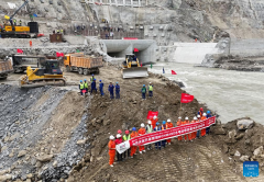 built hydropower project achieves river closure in NW Pakistan