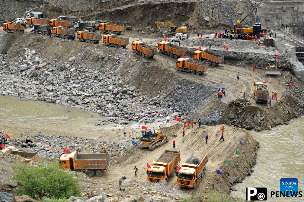 built hydropower project achieves river closure in NW Pakistan