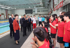 Chinese state councilor encourages athletes to strive for glory at Paris Paralympics