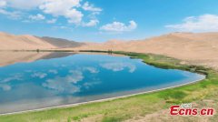 Scenery of Badain Jaran Desert in Inner Mongolia