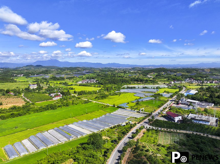 Thriving industry and beautiful countryside in E China