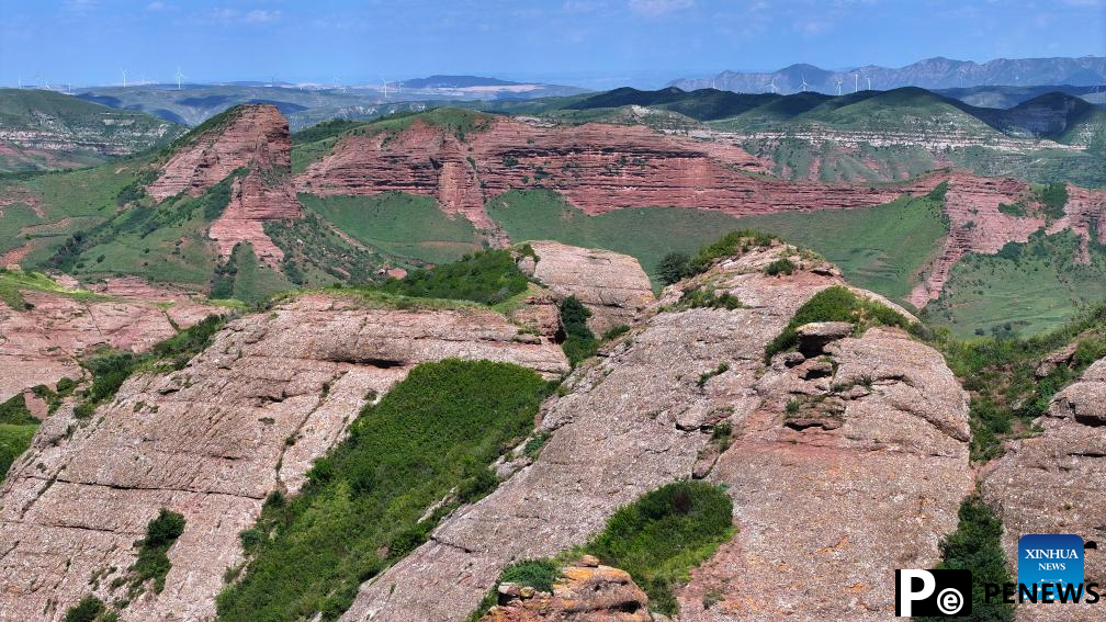 Scenery of Danxia landform in Ningxia, NW China