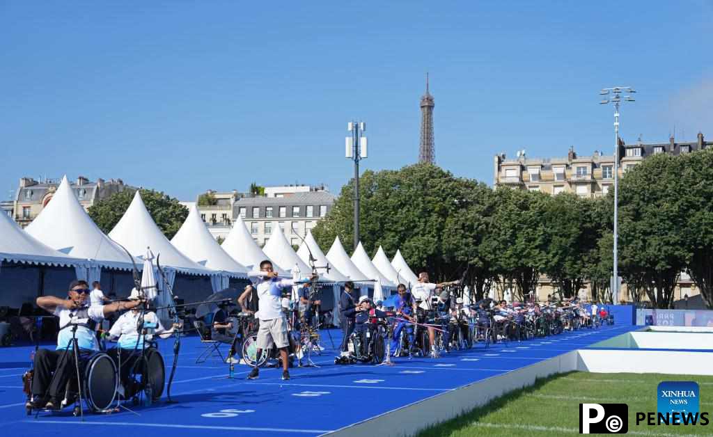 Athletes take part in training session ahead of Paris 2024 Paralympic Games