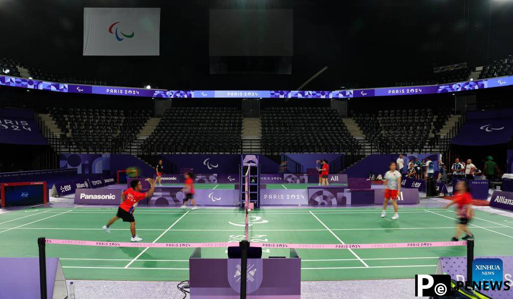 Athletes take part in training session ahead of Paris 2024 Paralympic Games