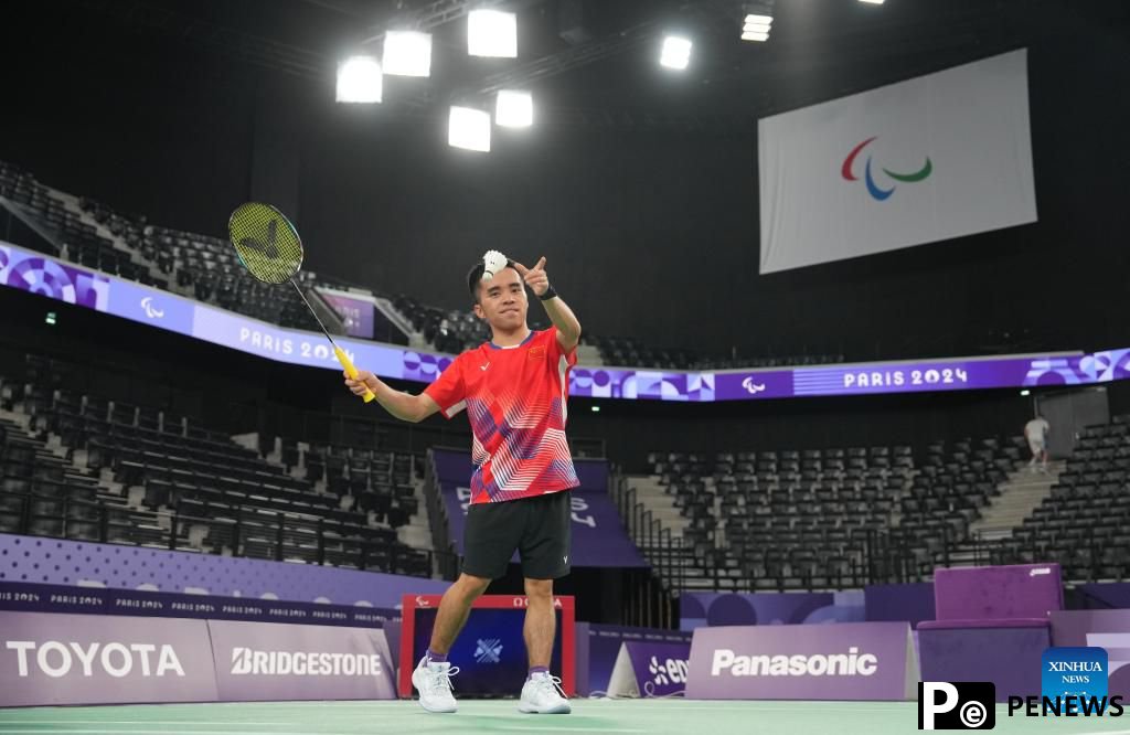 Athletes take part in training session ahead of Paris 2024 Paralympic Games