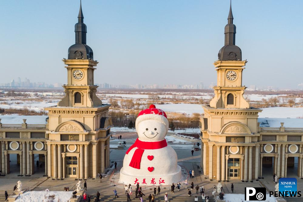 Aerial view of Harbin, China