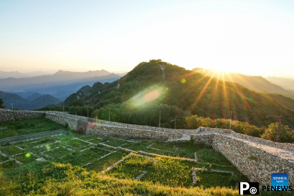Aerial view of Great Wall in Beijing