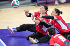 Paralympics: sitting volleyball women's preliminaries Pool A match
