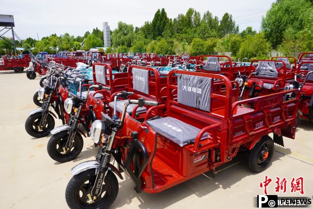 Chinese electric tricycles win consumers overseas