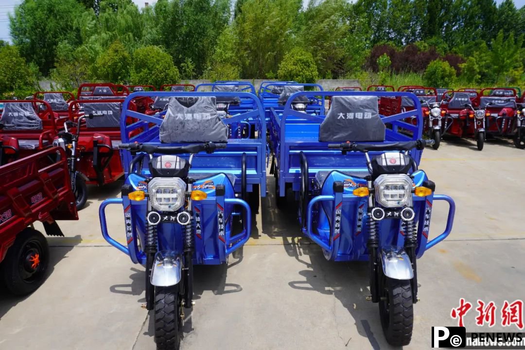 Chinese electric tricycles win consumers overseas