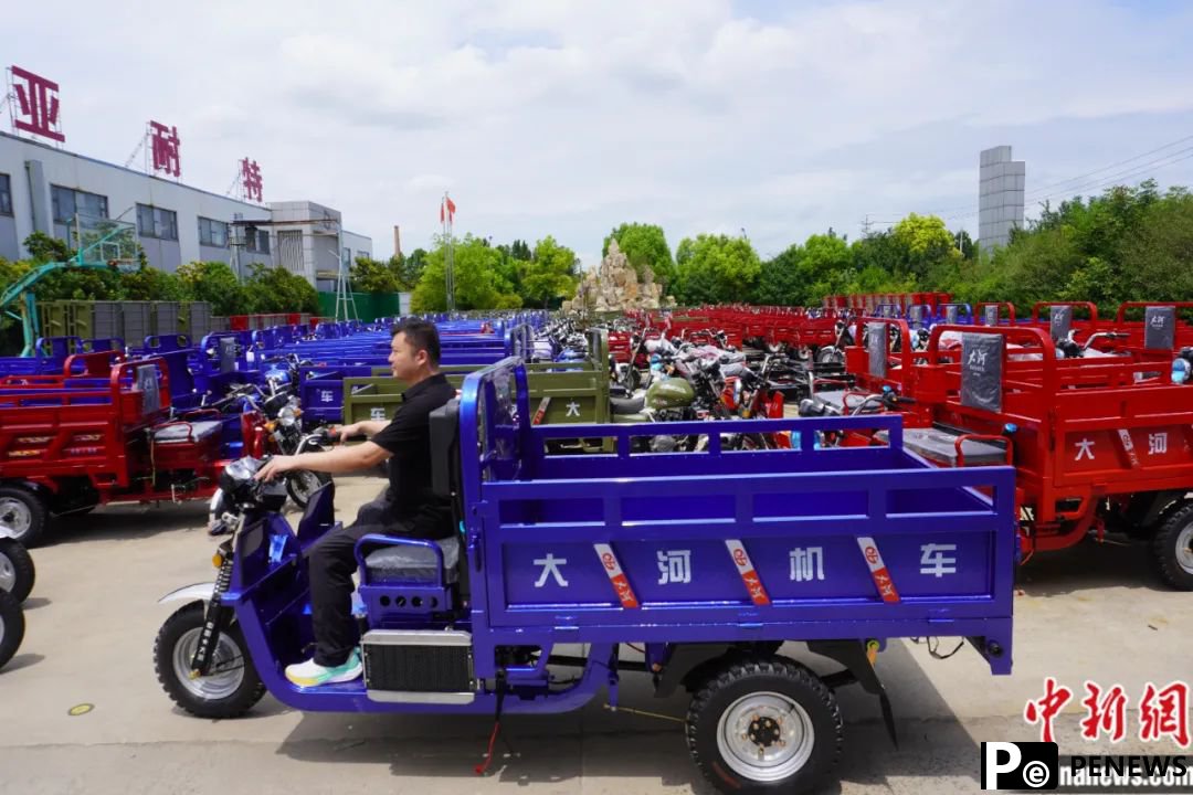 Chinese electric tricycles win consumers overseas