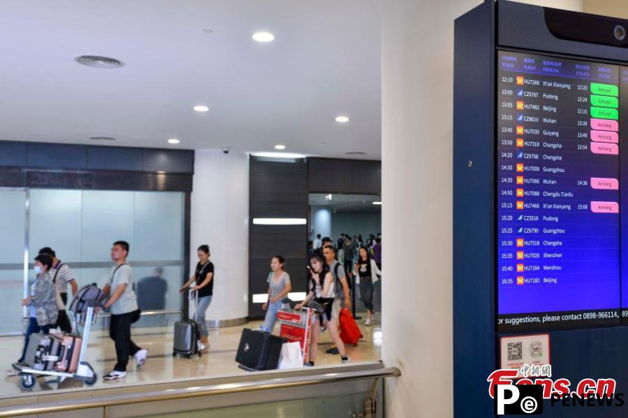 Airport in Haikou resumes operation after super typhoon