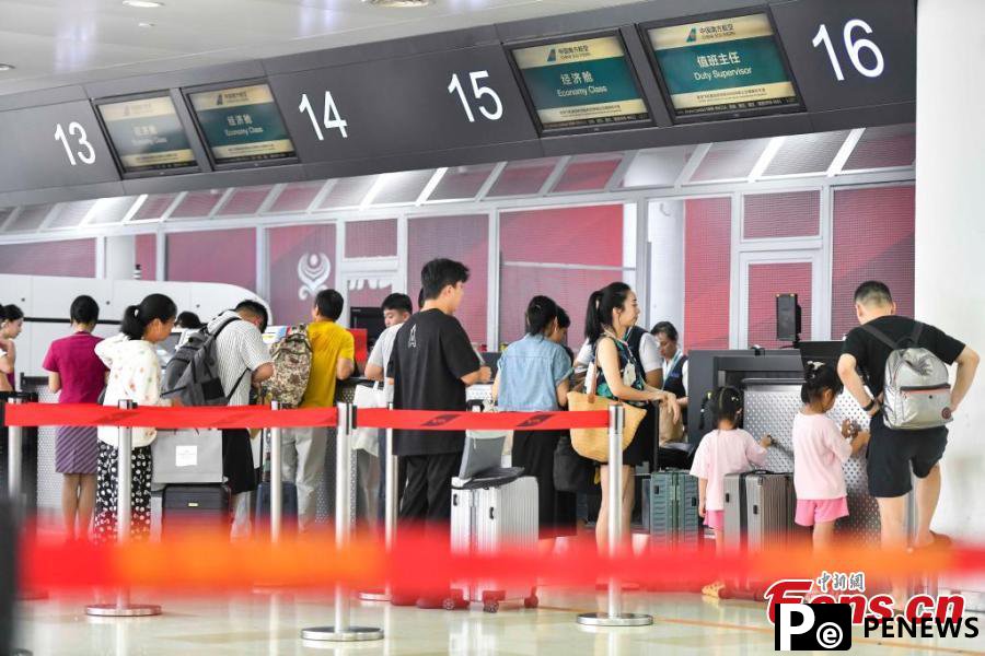 Airport in Haikou resumes operation after super typhoon