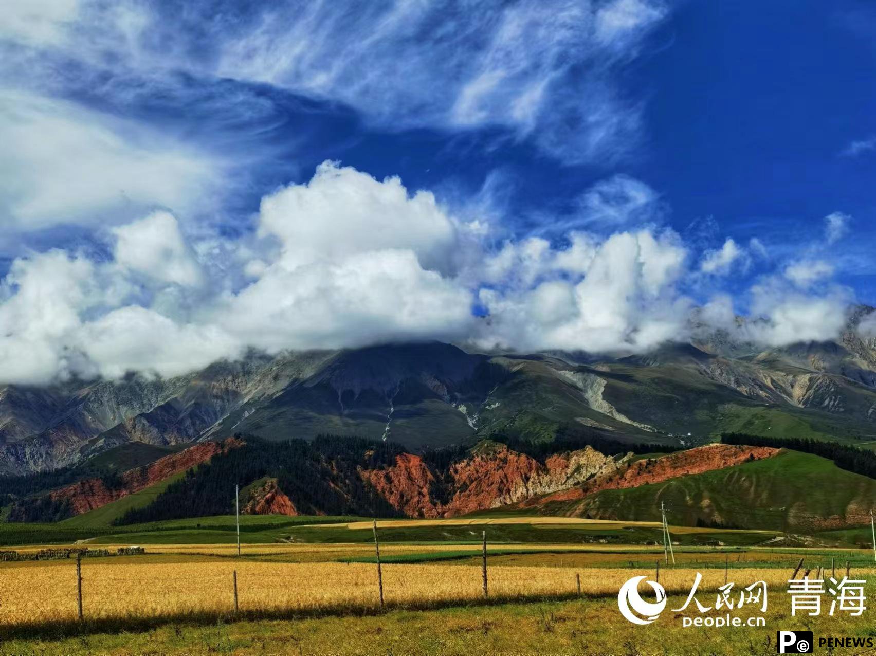 Autumn scenery of Qilian Mountains in NW China