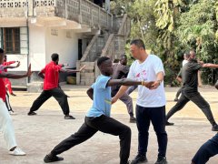 Chinese kung fu teacher's classes draw hundreds in Sierra Leone