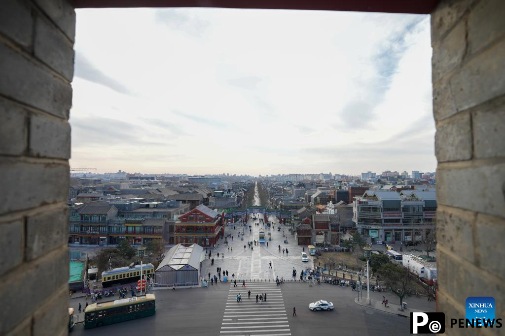 Zhengyangmen Archery Tower in Beijing reopens to public