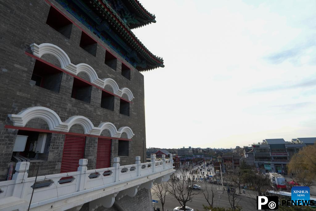 Zhengyangmen Archery Tower in Beijing reopens to public
