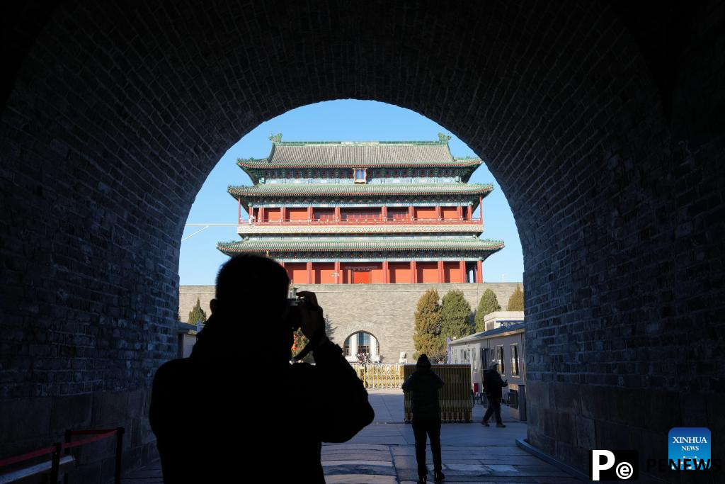 Zhengyangmen Archery Tower in Beijing reopens to public