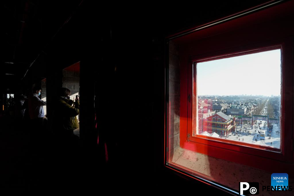 Zhengyangmen Archery Tower in Beijing reopens to public