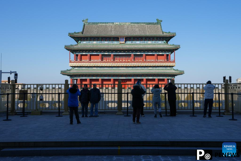 Zhengyangmen Archery Tower in Beijing reopens to public
