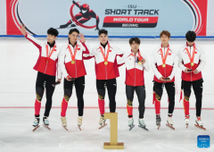Chinese skaters win 2 golds in last day of ISU short track tour Beijing leg
