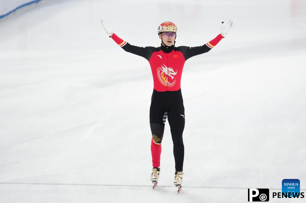 Chinese skaters win 2 golds in last day of ISU short track tour Beijing leg