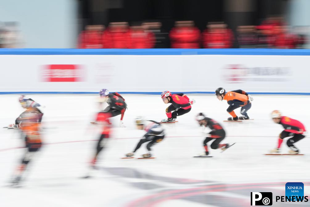 Chinese skaters win 2 golds in last day of ISU short track tour Beijing leg