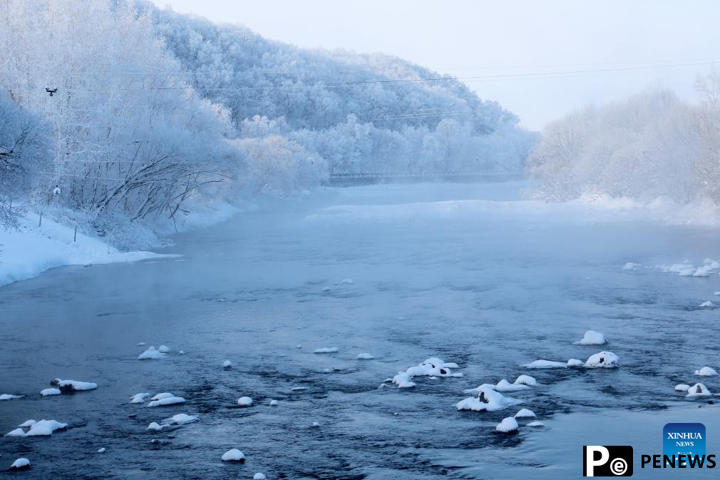 Rime scenery in China