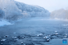 Rime scenery in China's Heilongjiang