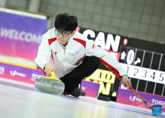 Curling men's round robin session at Winter Universiade: China vs. Canada