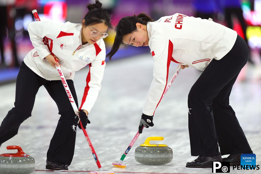 Curling women's round robin session at Winter Universiade: China vs. Italy