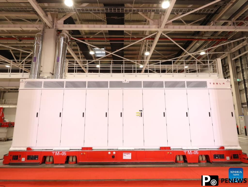 Tesla battery Megafactory in Shanghai launches production