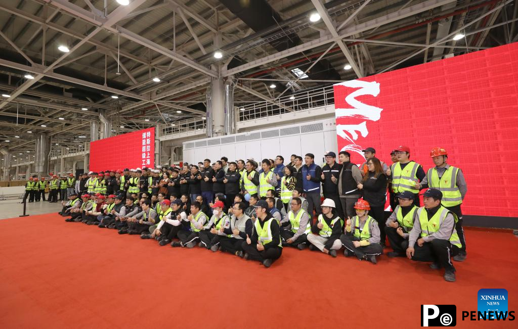 Tesla battery Megafactory in Shanghai launches production