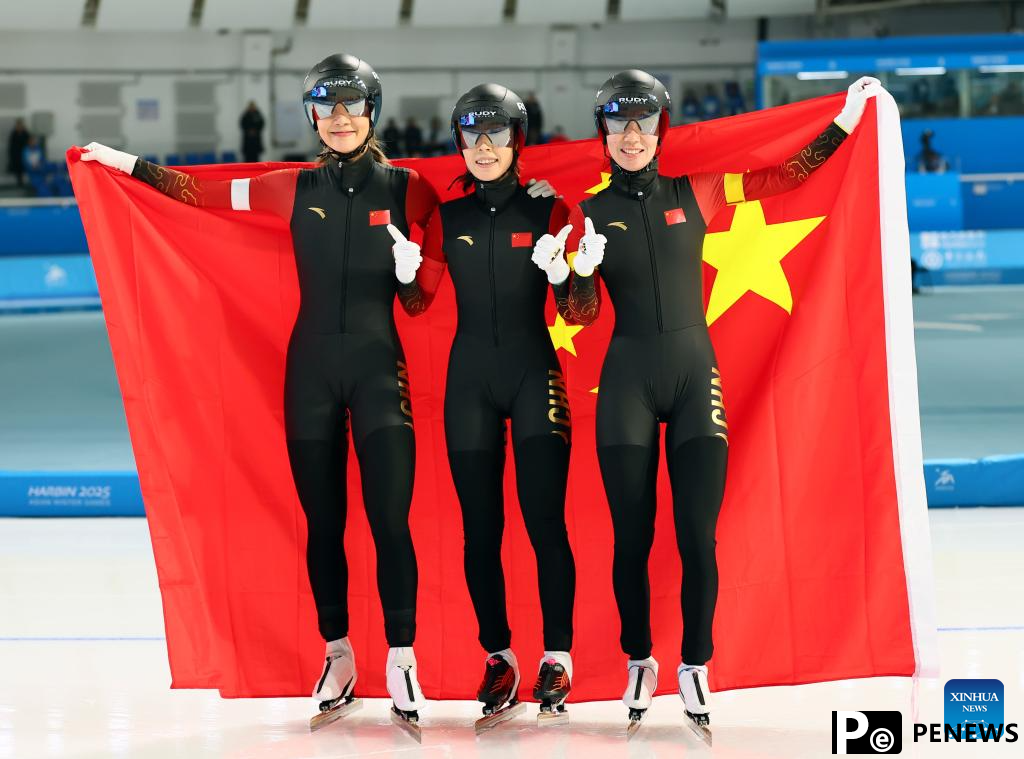 China wins speed skating women