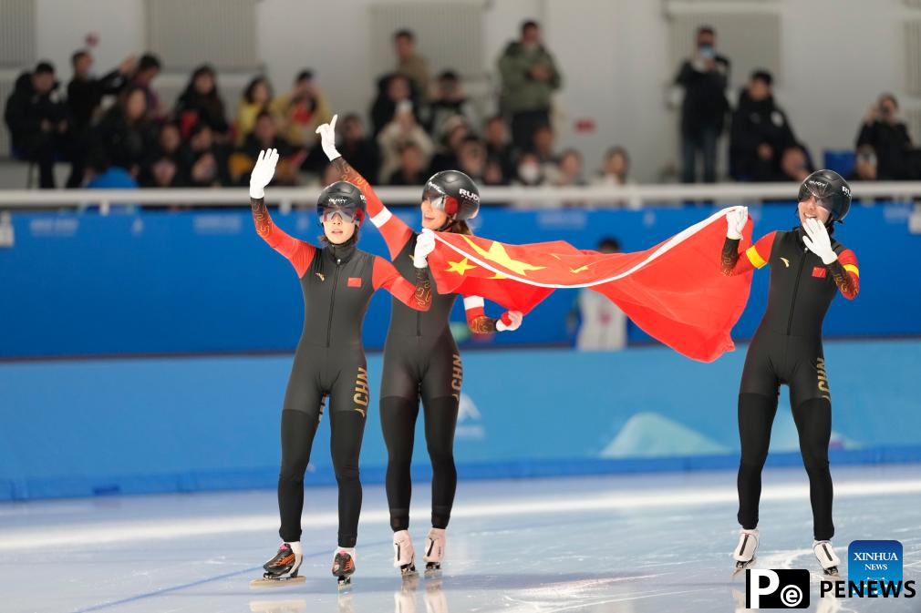 China wins speed skating women