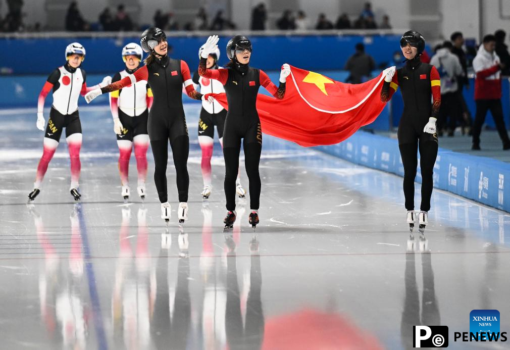 China wins speed skating women