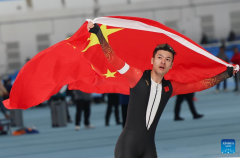 Ning, Han become triple winners as China racks up 11 speed skating golds at Harbin Winter Asiad