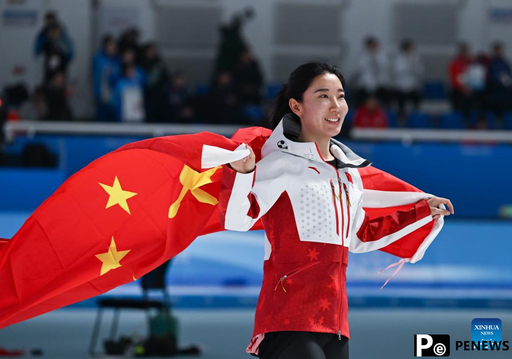 Ning, Han become triple winners as China racks up 11 speed skating golds at Harbin Winter Asiad